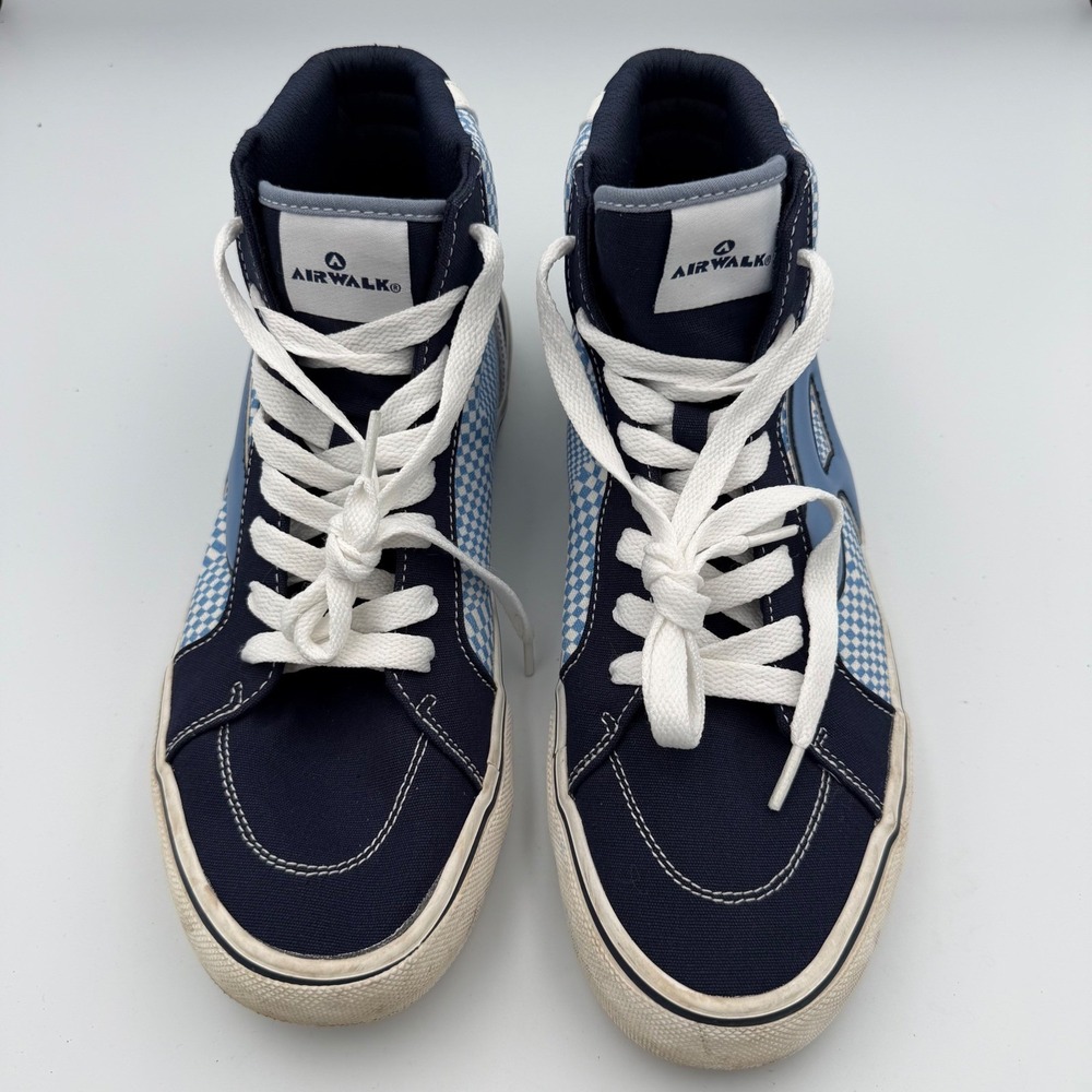 Airwalk Aurora Skate Shoes Mens Size 9 Blue Excellent Textile